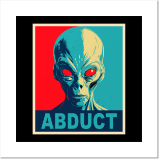 Funny UFO Alien Gifts Men Women Kids Funny Meme Alien Posters and Art